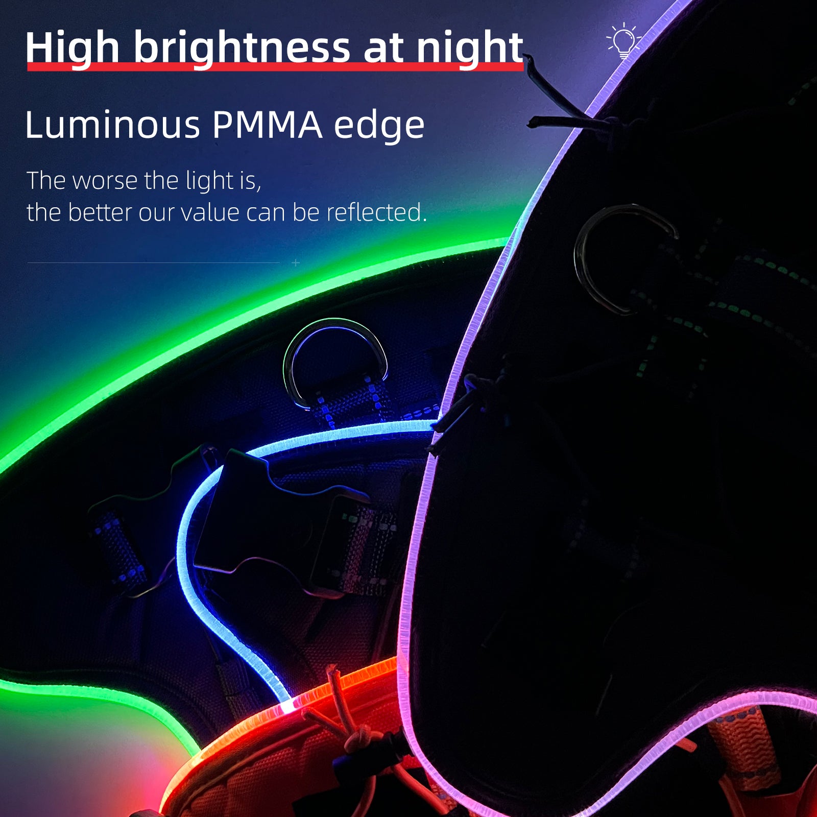 Rechargeable LED Safety Harness for Dogs - Sarri